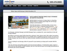 Tablet Screenshot of misterspaceselfstorage.com